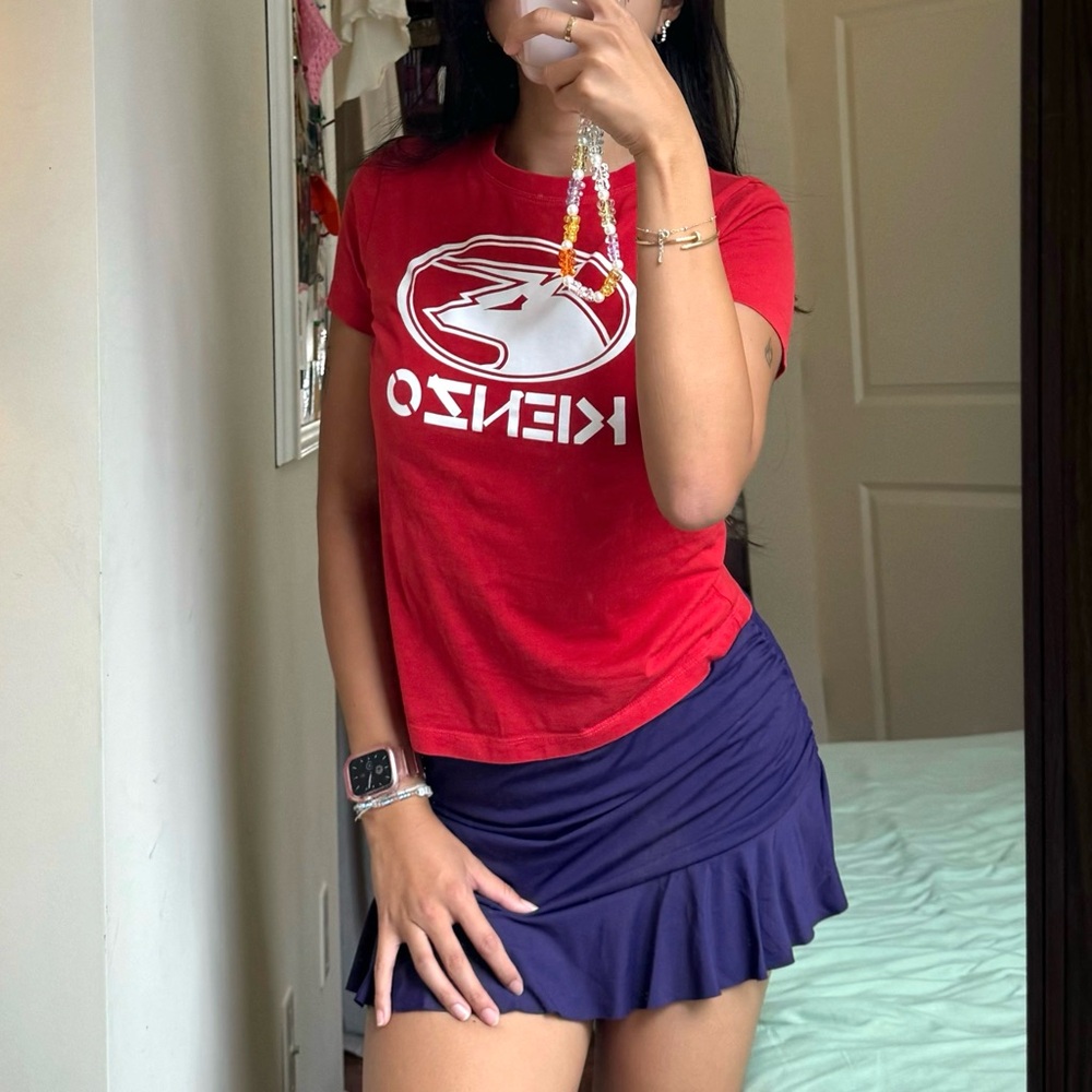 Red Kenzo Baby Tee in S